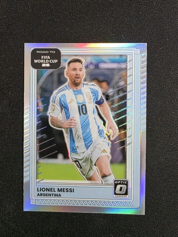 2025-26 Panini Donruss FIFA World Cup Lionel Messi #154 Optic Holo Silver Prizm 