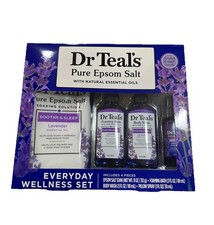 Dr Teal's Everyday Wellness 4 Pieces Set Pure Epsom Salt With Essential Oils