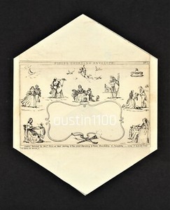 Rare 1840 Fores's No. 1 'Courting' Unused Illustrated Envelope Superb