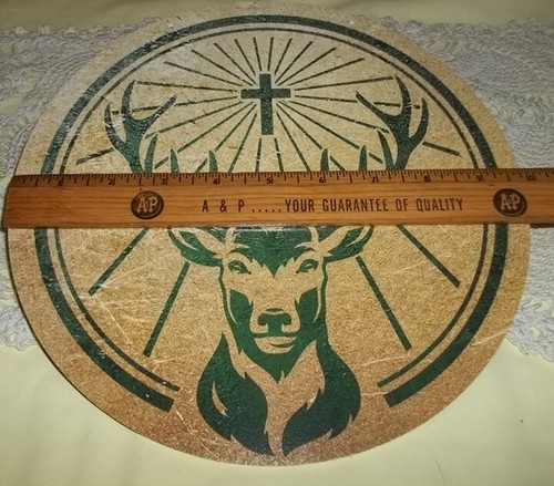 Jagermeister offizieller Schuss der Büffelsäbel doppelseitiges Hängeschild - Neu - Bild 3 von 6