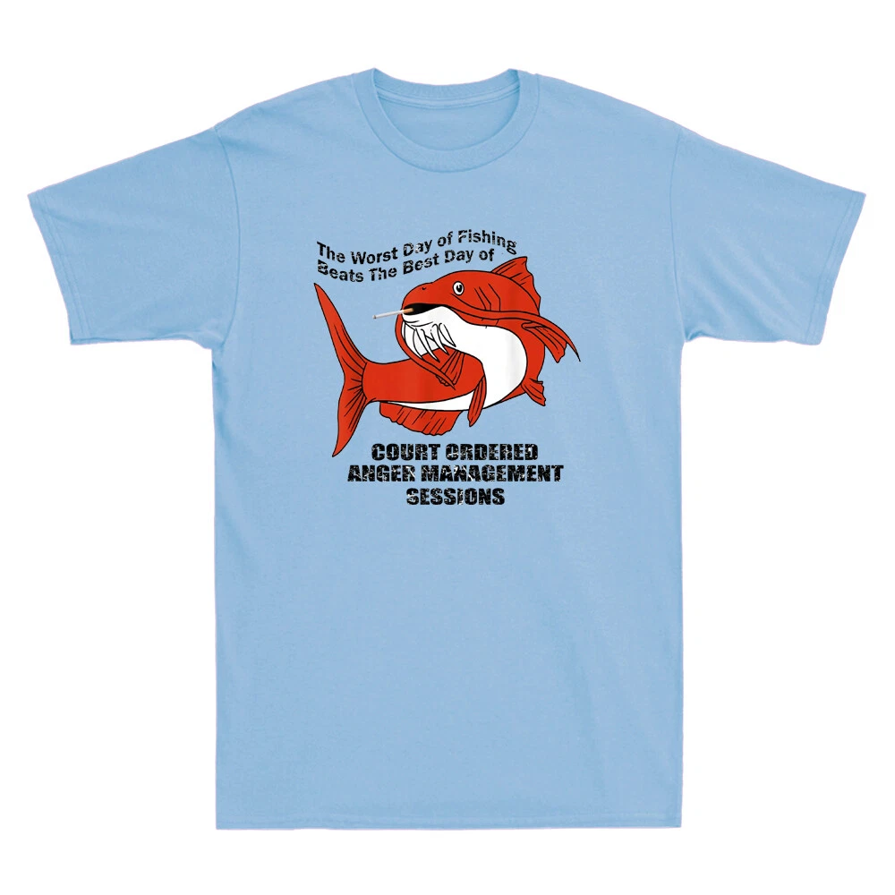 The Worst Day of Fishing Beats The Best Day of Court Ordered Retro Men's T-shirt
Opens in a new wind
