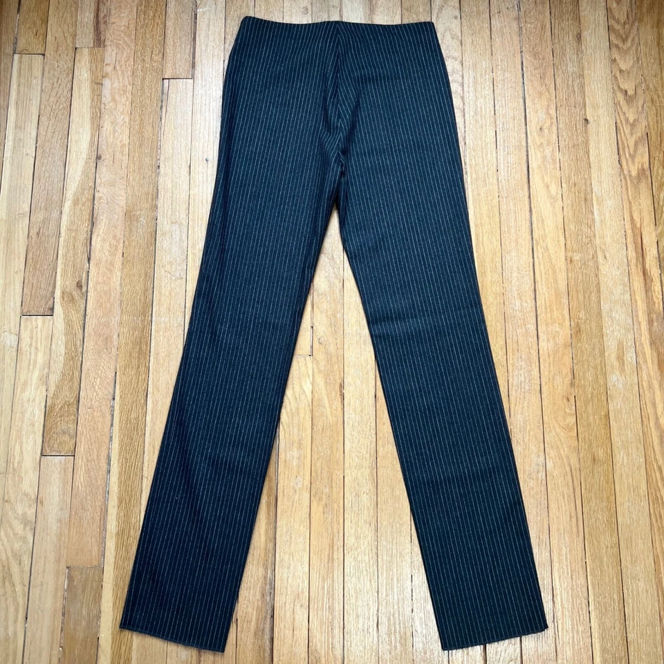 Calça de lã Y2K Versus por Gianni Versace listrada cinza sem camisa feminina tamanho 34 - Imagem 2 de 4