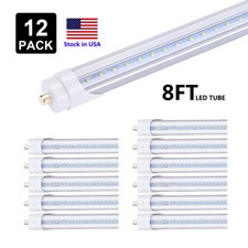 96" Single pin led bulb FA8 8ft led tube Lamp 6000K Clear Cover Warehouse Light