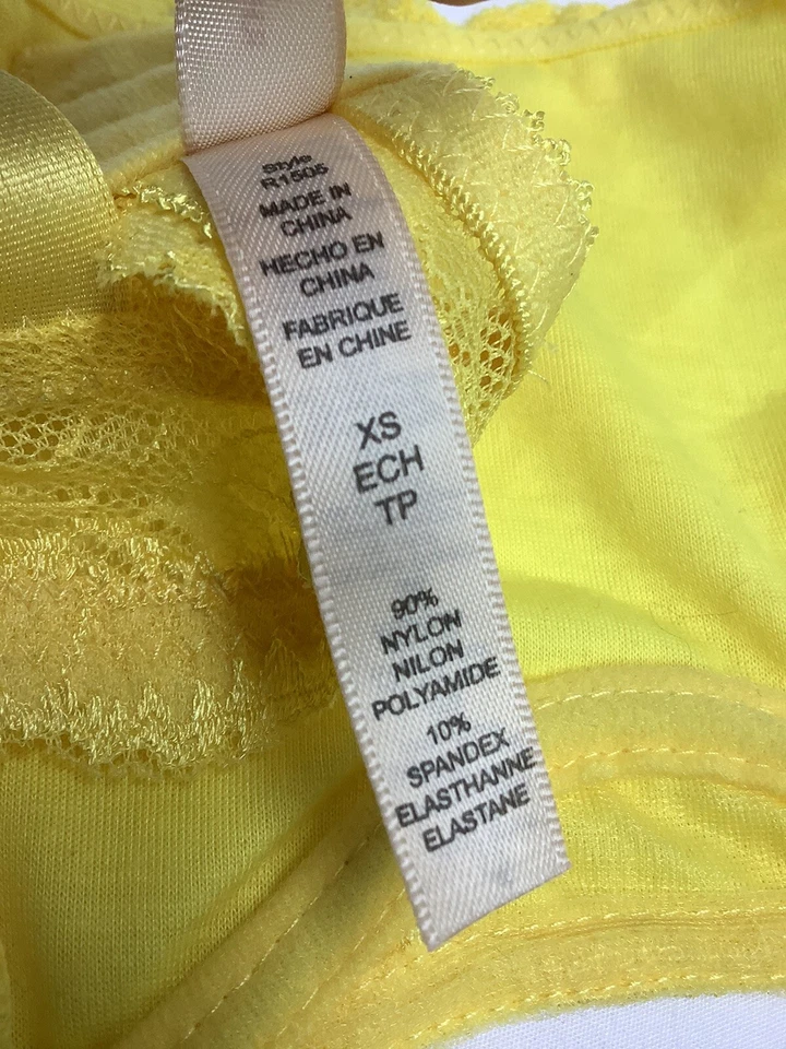 Sujetador Balconette Rhonda Shear Talla XS Amarillo Limón Burlesque Encaje 220116MGO/MB1 Foto 4 de 4