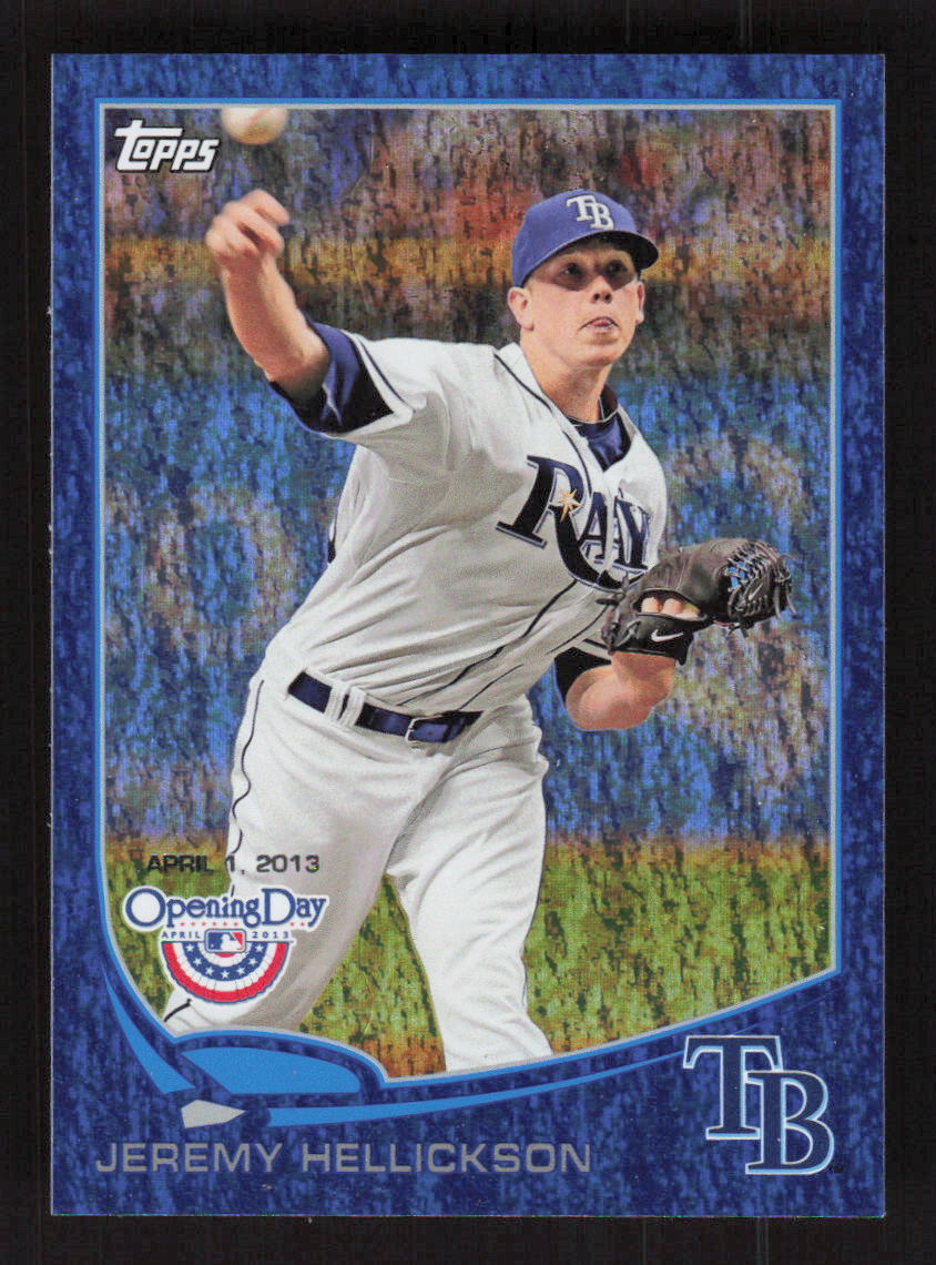 2013 Topps Opening Day Blue #31 Jeremy Hellickson Tampa Bay Rays /2013