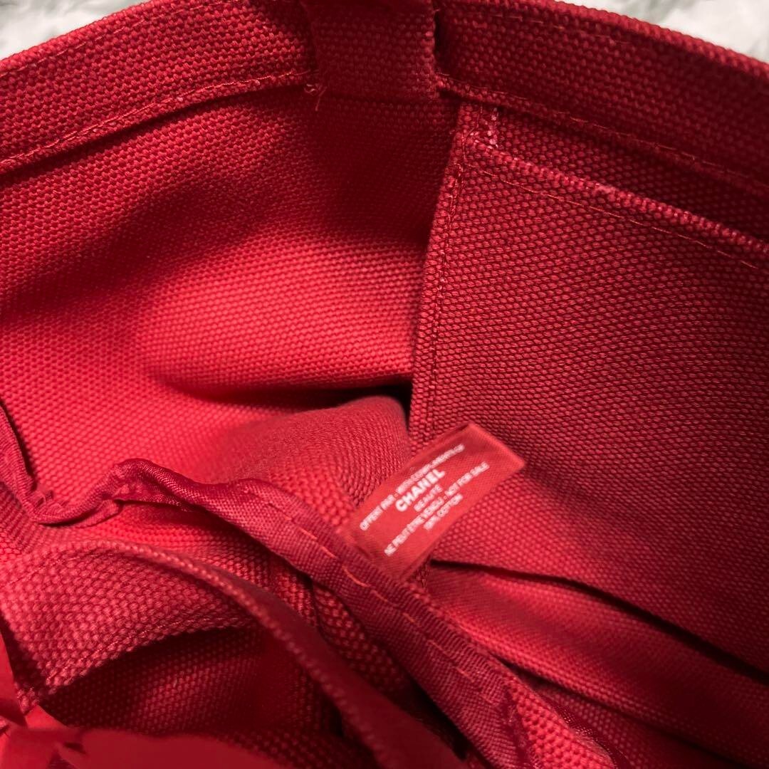 CHANEL BEAUTE Novelty Tote Bag Bucket Shape N°1 DE Red Vip | eBay