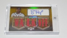 Jason Heyward Topps Triple Threads Auto Walk Off Relic TTAR-213 RARE AF!