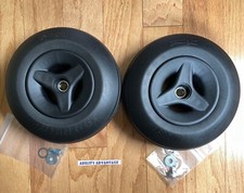   2 NEW  Permobil TAPERED SOLID 8  TIRES on CASTER WHEELS W/ 210/65 F3, F5, M5.