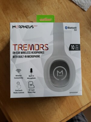 MORPHEUS 360 Bluetooth Wireless Headphone Built-in Microphone- White