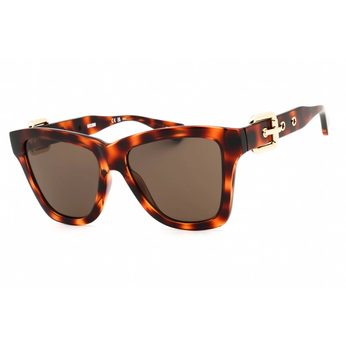 Moschino MOS109/S 0086 70 Sunglasses Havana Cat Eye Frame, Brown Lenses Buy Moschino MOS109/S Women main image 3