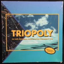 TRIOPOLY 3D Board Game Reveal  1997 Inaugural First Edition Family Game Complete