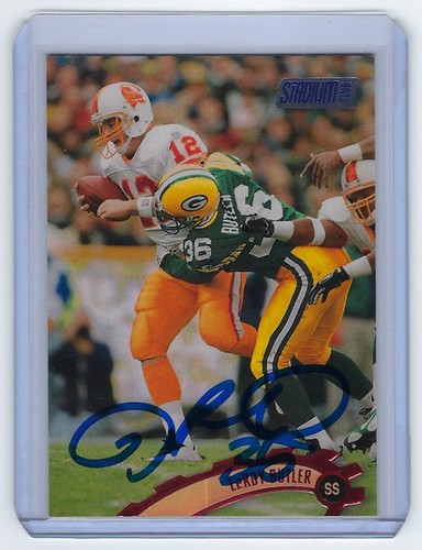 1997 Packers LeRoy Butler signed Card Topps Stadium Club #280 AUTO handsigniert