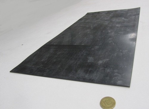 Buna Rubber Sheet, SBR, Black, 1/16" x 12" W x 24" L, 75A, 700 PSI, 3 Units - Picture 3 of 6