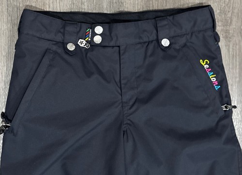 Sessions Star Ski Snowboard Pants Youth Girls Sz XL Insulated Recco Black - Picture 2 of 8