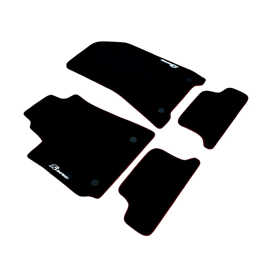 Car Floor Mats Velour For Alfa Romeo Brera All Weather Black Carpet Auto Liners - Image 3 of 4