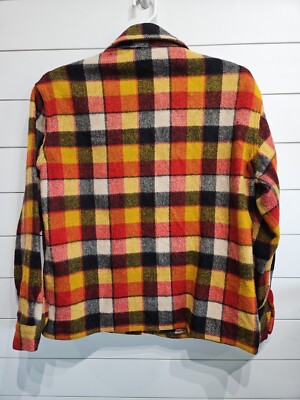 Vintage Bemidji Woolen Mills Full Zip USA Made Plaid Shirt Jacket