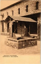 CPA AK Saalburg Kastell, Brunnen inm Atrium GERMANY (931388)