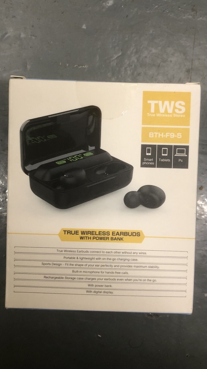 True Wireless Earbuds With Power Bank