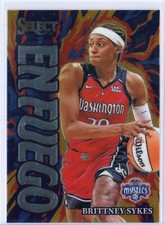 2024 Panini Select WNBA En Fuego 11 Brittney Sykes Washington Mystics