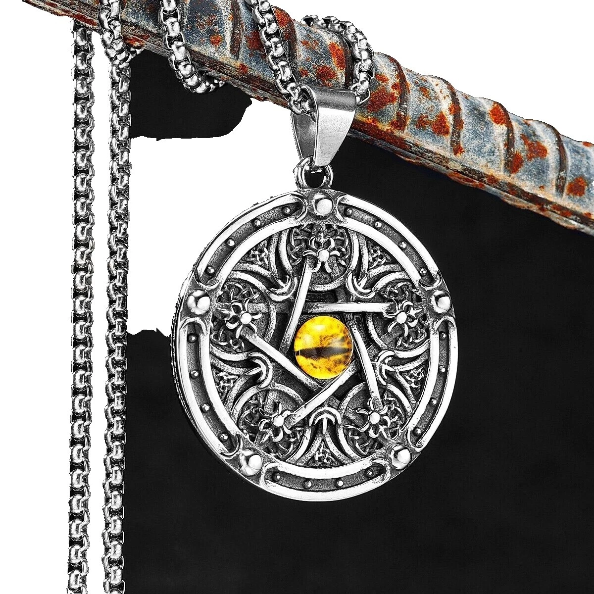 Acero Inoxidable Esqueletos y calaveras de Collares y colgantes para hombres