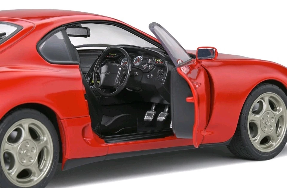 Toyota Supra MK4 A80 Red Rosso 1993 Solido 1:18 Nuovo - Immagine 4 di 4