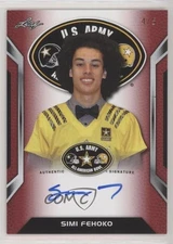 2016 Leaf US Army All-American Bowl Tour Auto Red /5 Simi Fehoko #ATA-SF1 Auto