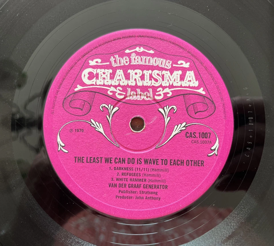 Van Der Graaf Generator The Least We Could Do Vinyl LP UK 1st Pink Scroll 1970 - Image 4 of 4