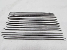15 USA Made Riffler Style Files 6 1/2" Long In Good Used Condition
