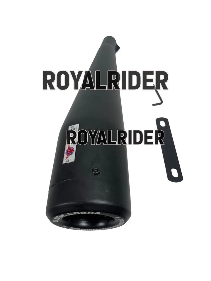 COBRA ЧЕРНЫЙ ВЫХЛОП ПОДХОДИТ ДЛЯ ROYAL ENFIELD HUNTER 350 - Изображение 3 из 4