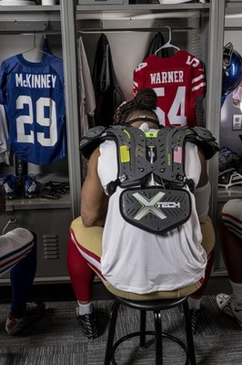 XTECH Vented 5-Sided Football Backplate - Universal Adjustable
