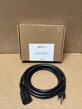 Amazon Basics Extension Cord 10ft 3 Prong Outlet Extender 13A Black