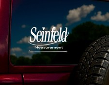 Seinfeld Logo Decal Sticker SUV Window Jeep Car Vinyl Die-Cut White