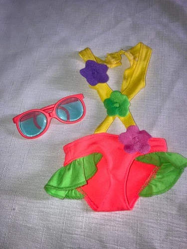 Vintage Cabbage Patch Kids/Doll Clothes - Swimsuit & Sunglasses (300)