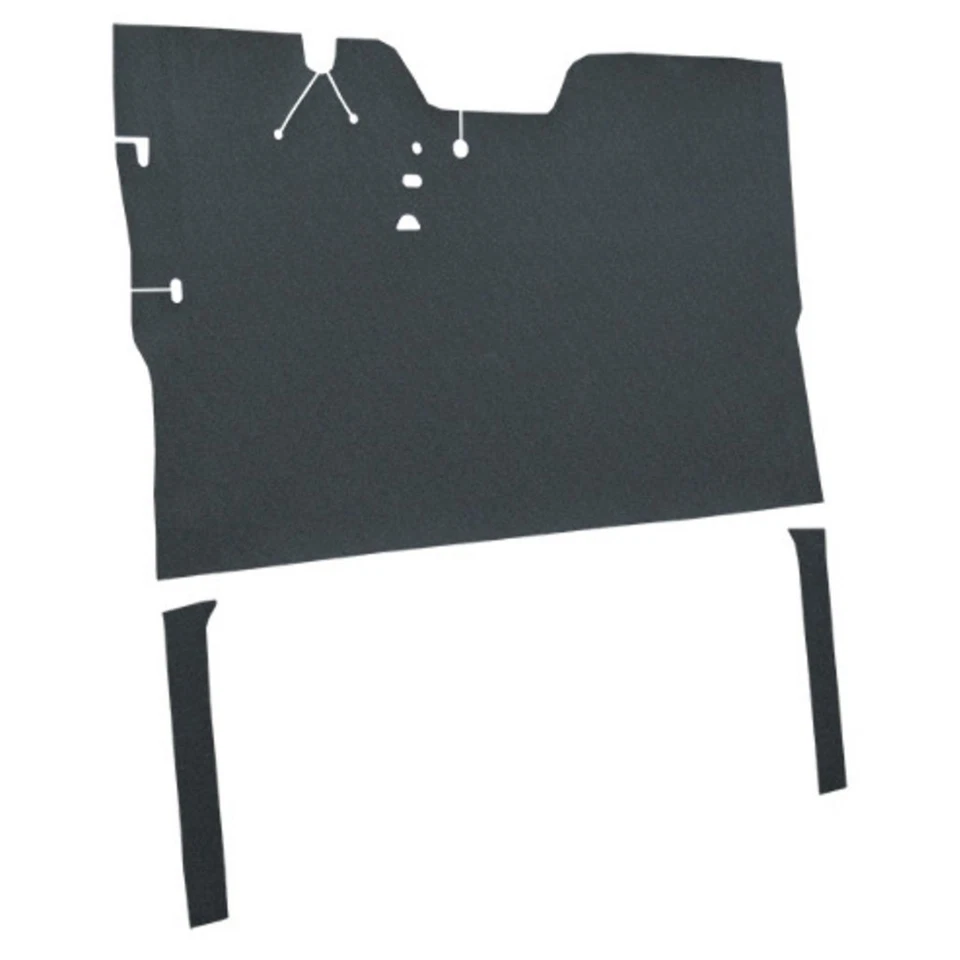 Alfombra para camioneta Chevrolet 1955 primera serie delantera con extensiones laterales vinilo Foto 2 de 4