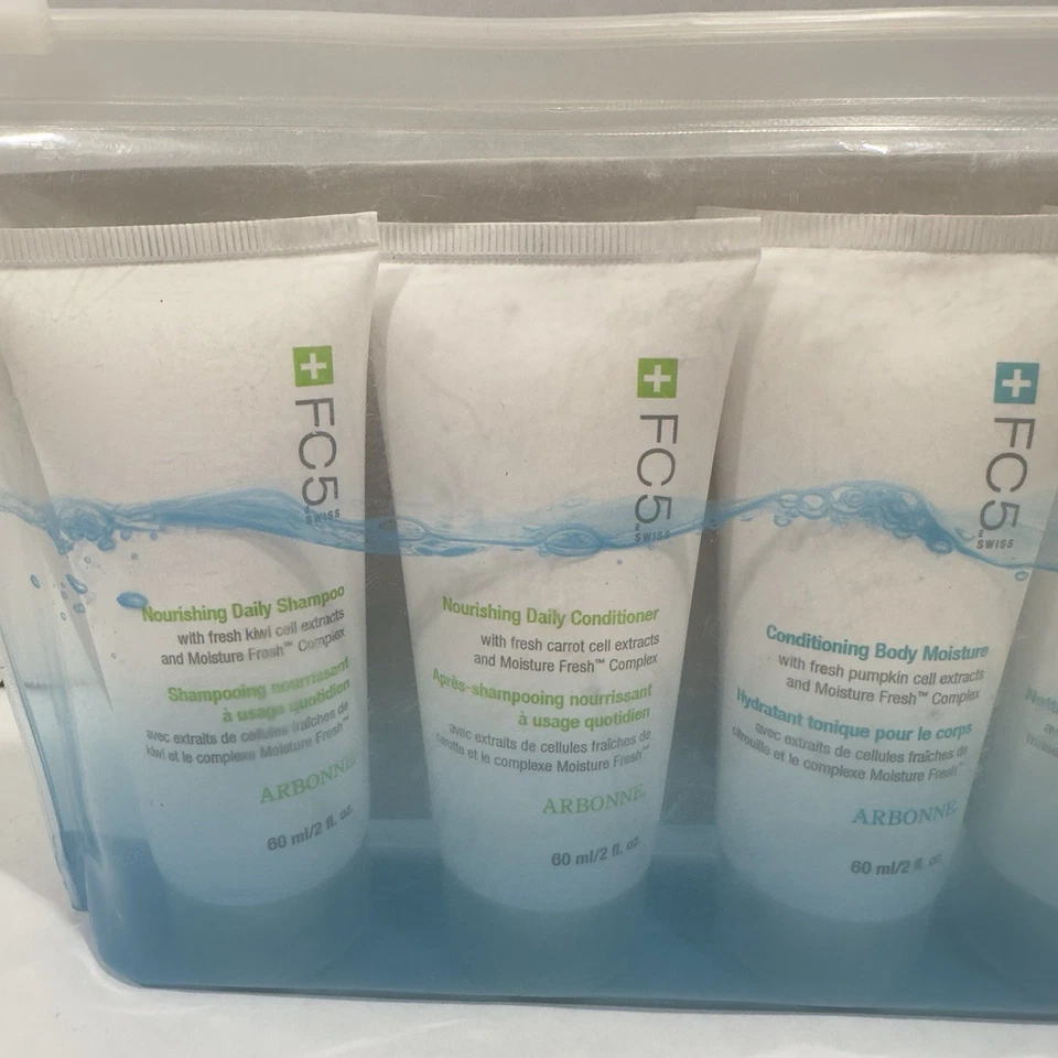 Arbonne FC5 Hair & Skin Essentials Switzerland Travel Set (5) SEALED - Image 2 of 4