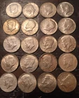 Kennedy Half Dollars Lot of (20) 40% Percent Silver 1966 - 1969
