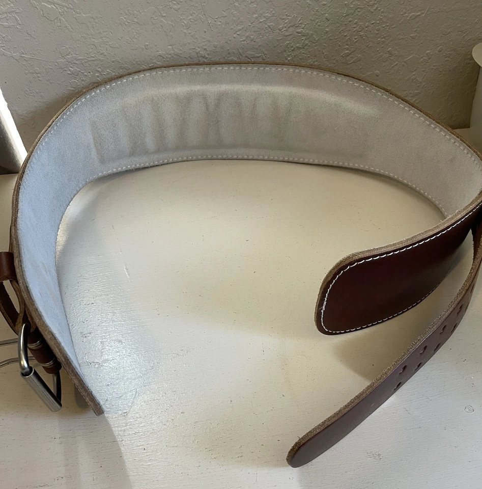 Cinturón de levantamiento de pesas deportivo Schiek de cuero 45 pulgadas Foto 2 de 4