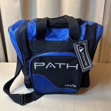 Pyramid Path One Ball Bowling Bag Blue And Black Excellent Used Condition