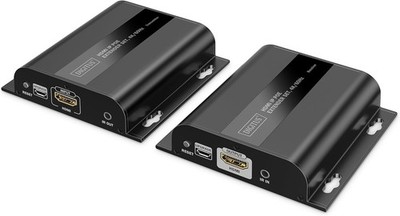 DIGITUS HDMI IP PoE Extender Set   UHD 4k 60Hz   HDMI 2.0   bis zu 200m