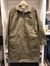 Duluth Trading  Women’s Maker Studio  XL  Olive Green Denim Dress