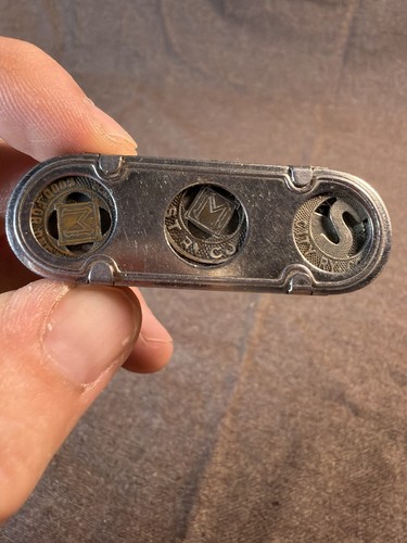 Vintage Jemco Metal Coin Dispenser Token Holder