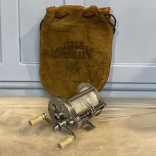 Vintage Pflueger Summit 1993L Scarlet Jeweled Oil Cups Level Wind Reel w/Bag