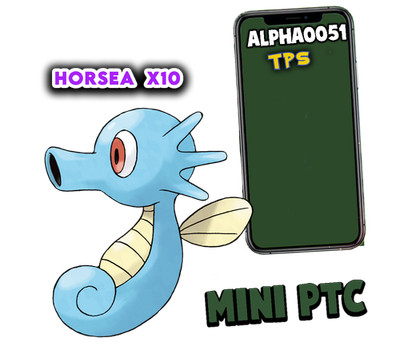 Pokemon Horsea regular x10 Mini P T C 80k Fast Delivery