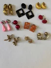 Mixed Lot of Retro Costume Jewelry Earrings Vintage