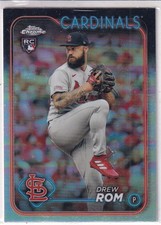 2024 Topps Chrome #195 Drew Rom Refractors