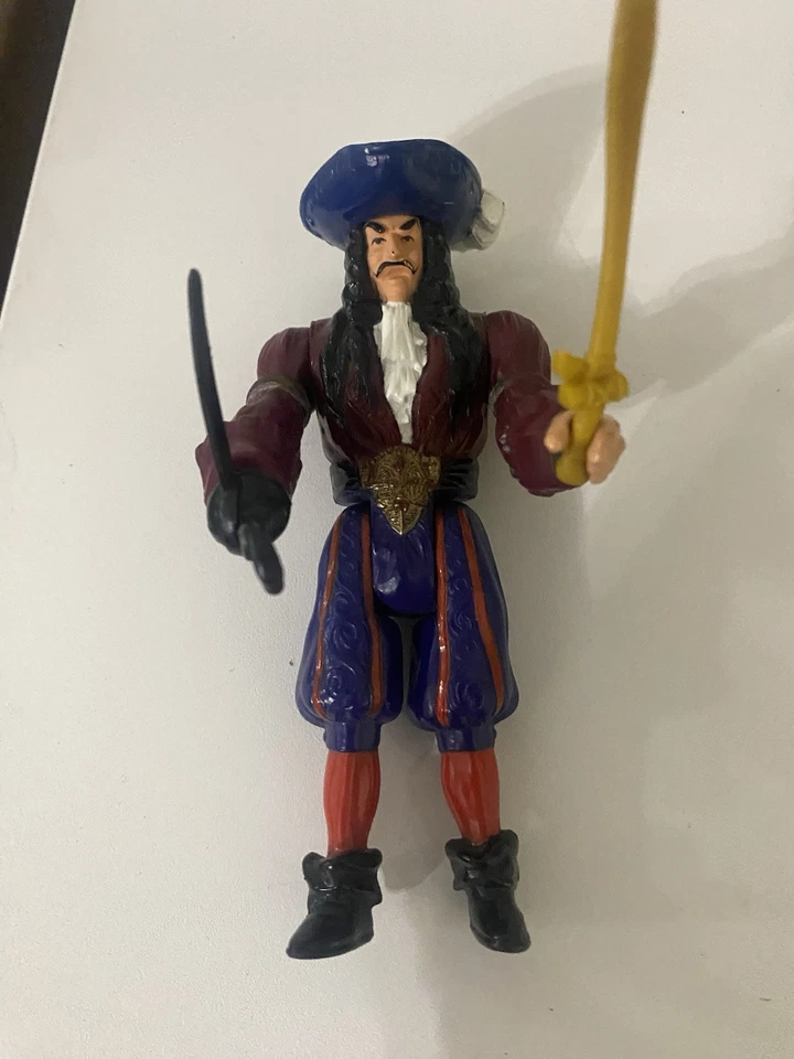 HOOK MOVIE ACTION FIGURES  Vintage 1991 CAPTAIN HOOK SWASHBUCKLING BILL JUKES - Image 4 of 4