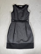 Karen Millen Size 10 Grey Pinafore style dress 