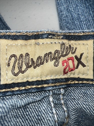 (Set bestehend aus 2) Wrangler 20X Herren Stil 01 Distressed blau Western Jeans 32x32 - Bild 4 von 8