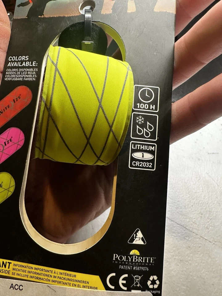 Nite Ize SlapLit LED Slap Wrap - Neon Yellow/Red LED - Image 4 of 4