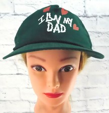 I LUV MY DAD Adult Cap Hat Graphic Front Snapback Adjustable Made in USA